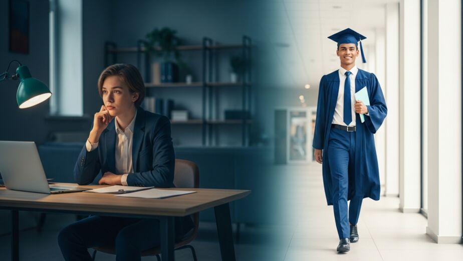Confused about career path, students are thinking about future options and guidance