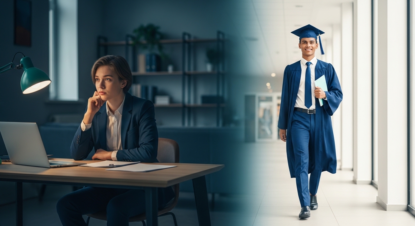 Confused about career path, students are thinking about future options and guidance